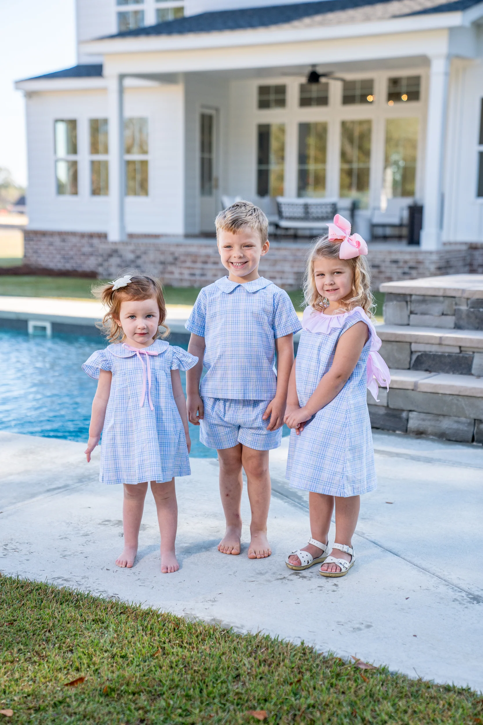 Fallon Spring Plaid Bloomer Set - Image 3