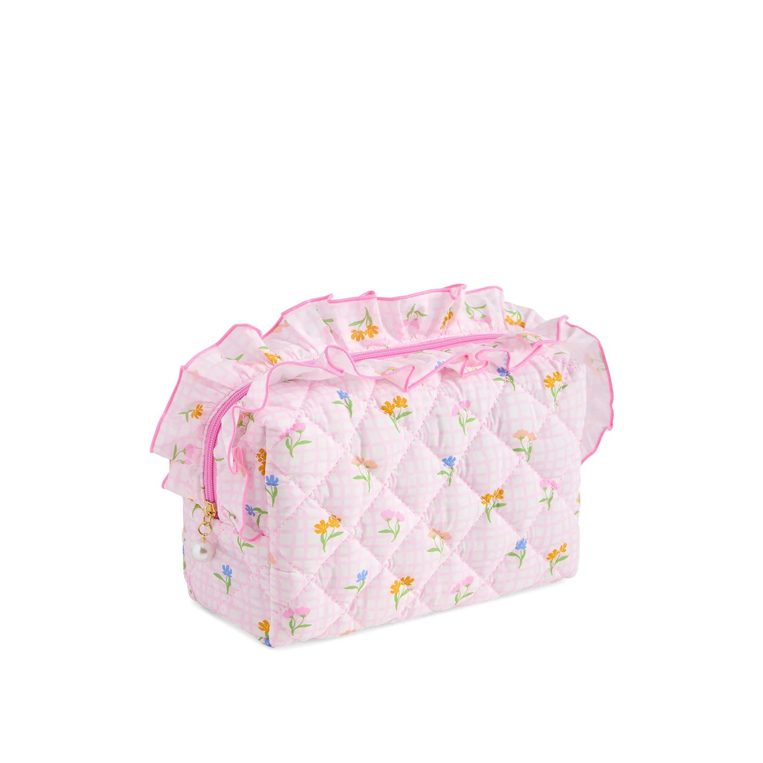 FANCY LARGE ZIP POUCH,MULTI