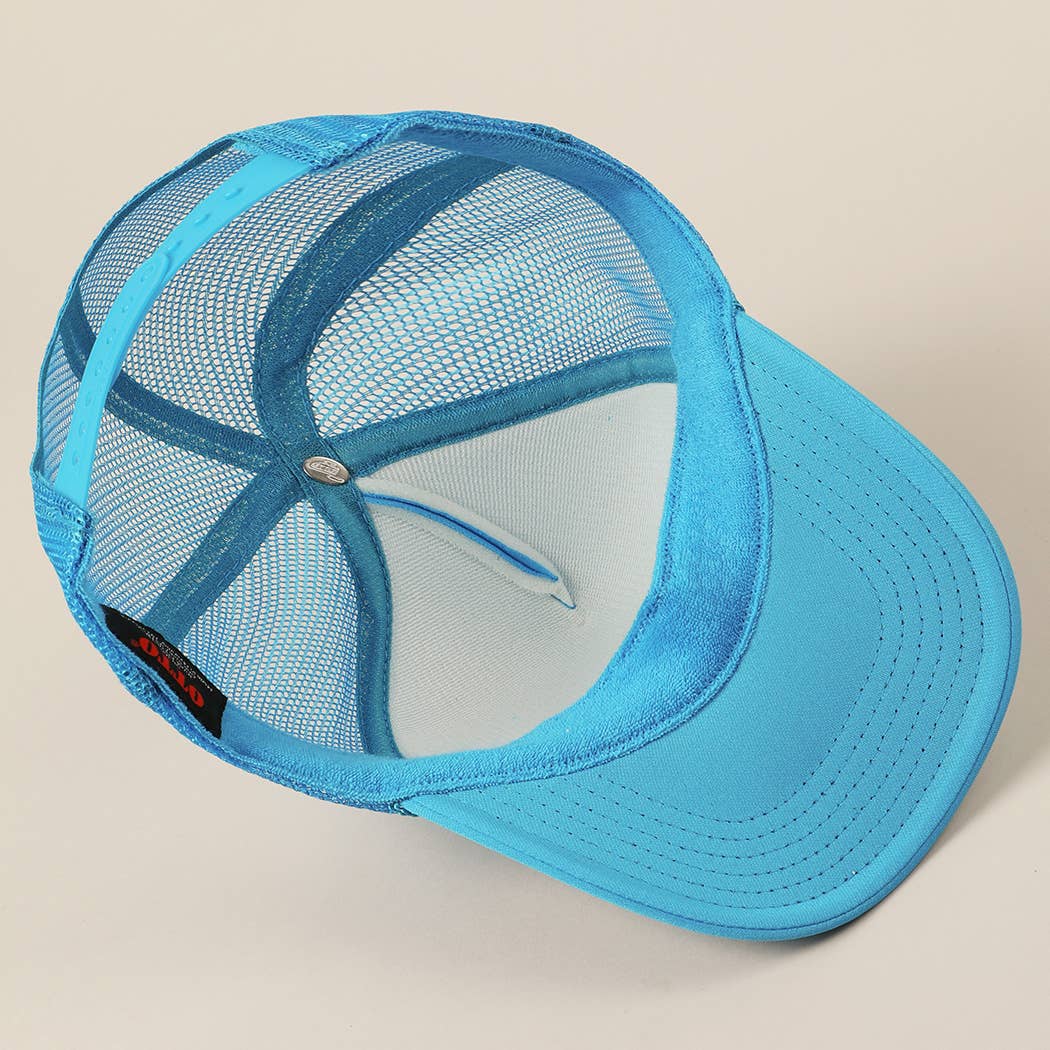 Fashion City - Excuse Me You Look Like You Love Me Letter Trucker Hat: White / ONE SIZE - Image 16
