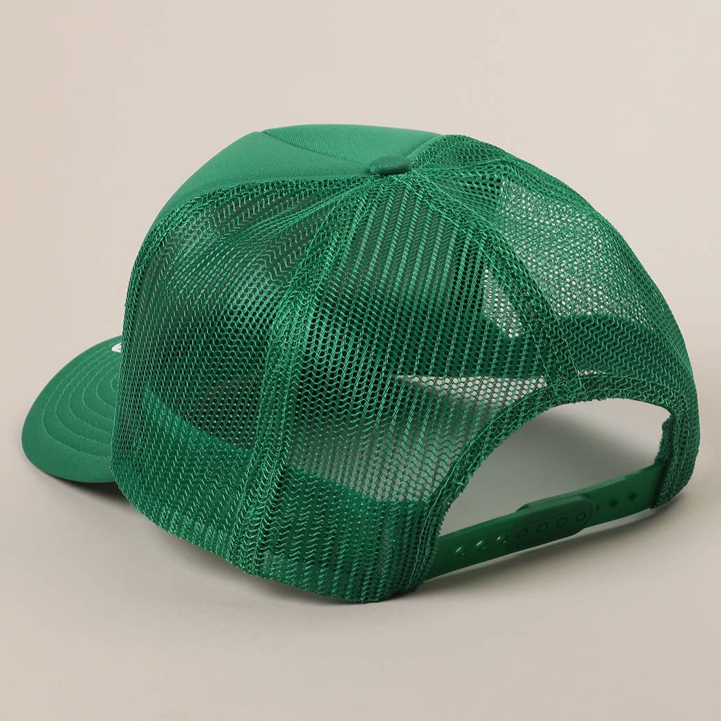 Fashion City - Pretty Girls Love Boys With Boats Text Print Mesh Back Cap: Pink / ONE SIZE - Image 19