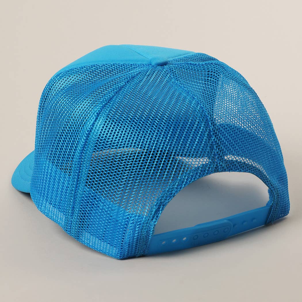 Fashion City - Pretty Girls Love Boys With Boats Text Print Mesh Back Cap: Pink / ONE SIZE - Image 23