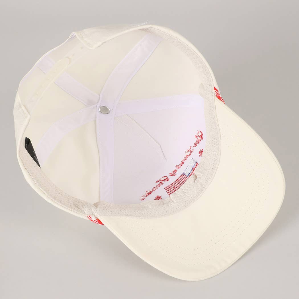 Fashion City - The Land of Freedom Flag Embroidered Trucker Hat: Red / ONE SIZE - Image 18