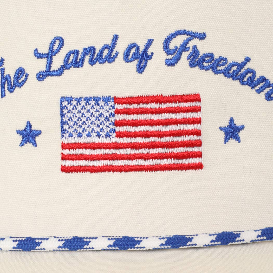 Fashion City - The Land of Freedom Flag Embroidered Trucker Hat: Red / ONE SIZE - Image 19