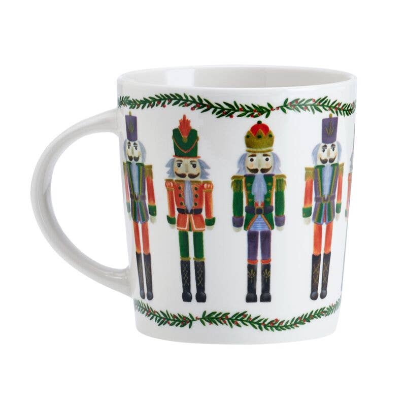 Fitz and Floyd® Mikasa® Pfaltzgraff® - Pfaltzgraff Holiday 18Oz Mug Holly Nutcrackr Open Stock: Porcelain / English / Holiday - Image 2