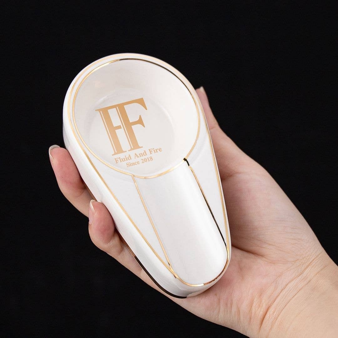 Fluid And Fire - Imperium Minimalist Ceramic Ashtray: Dark Pearl - Image 2
