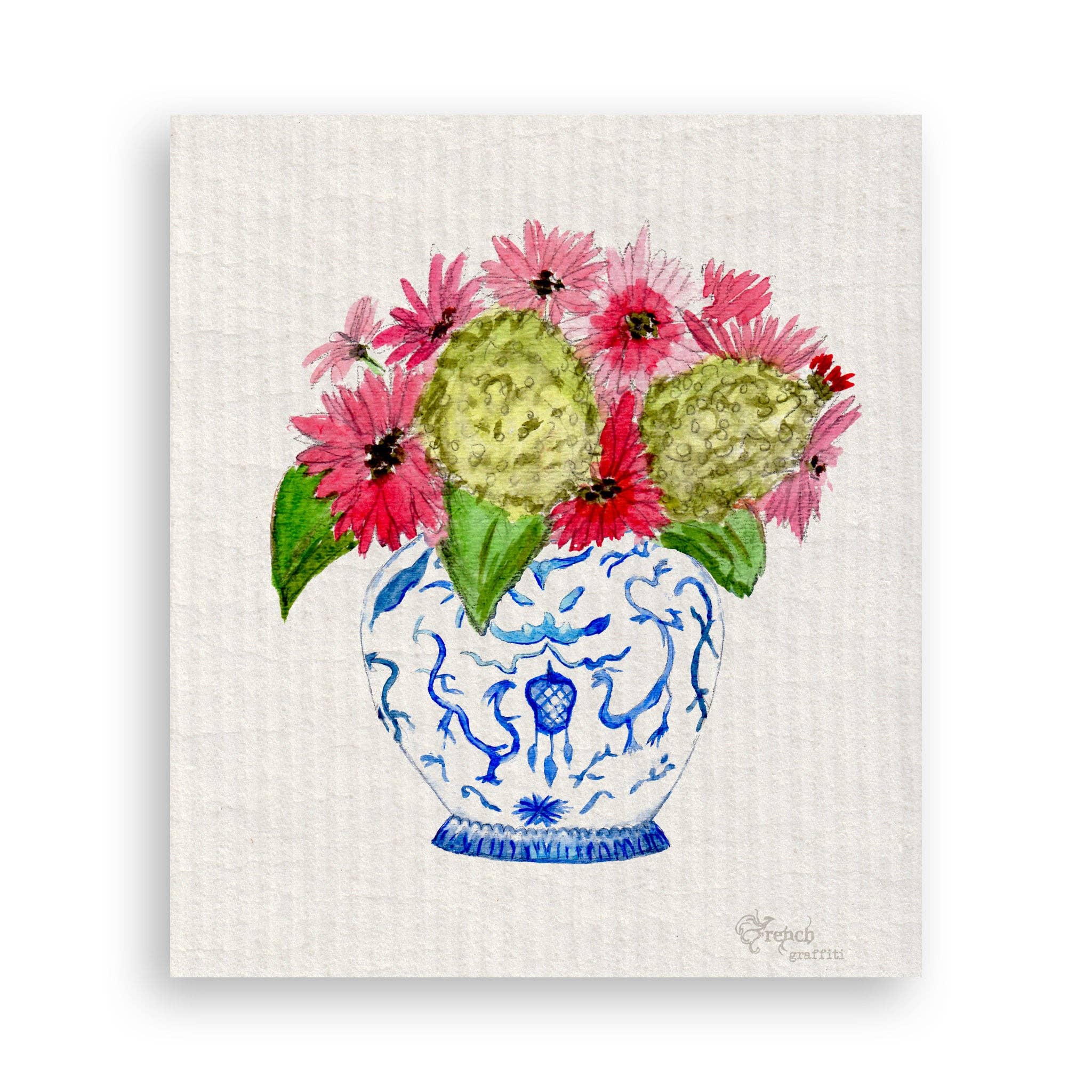 French Graffiti - Ginger Jar Bouquet: Dishtowel - Image 17