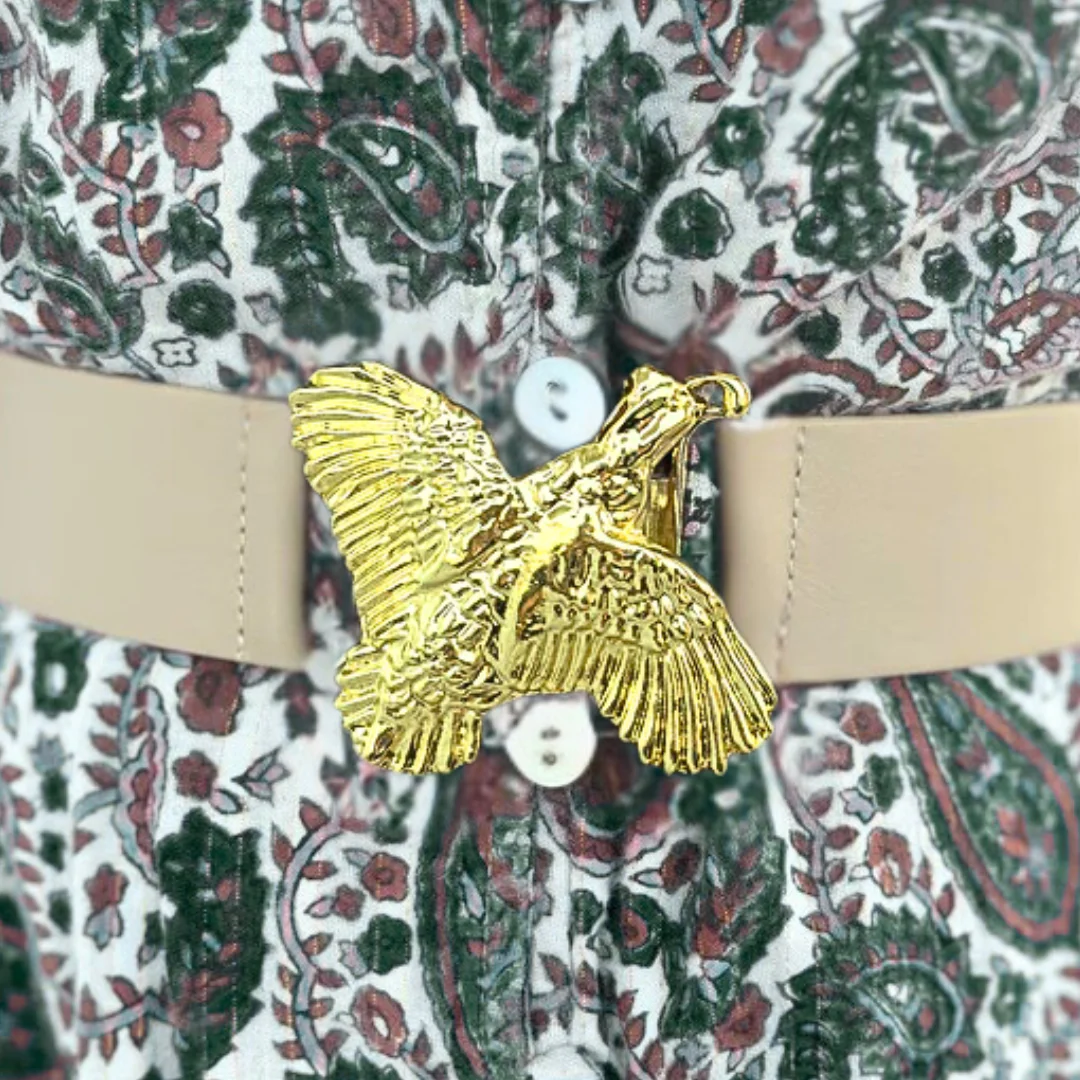 Garland - Pheasant Interchangeable Belt Buckle w/ Gold Finish
