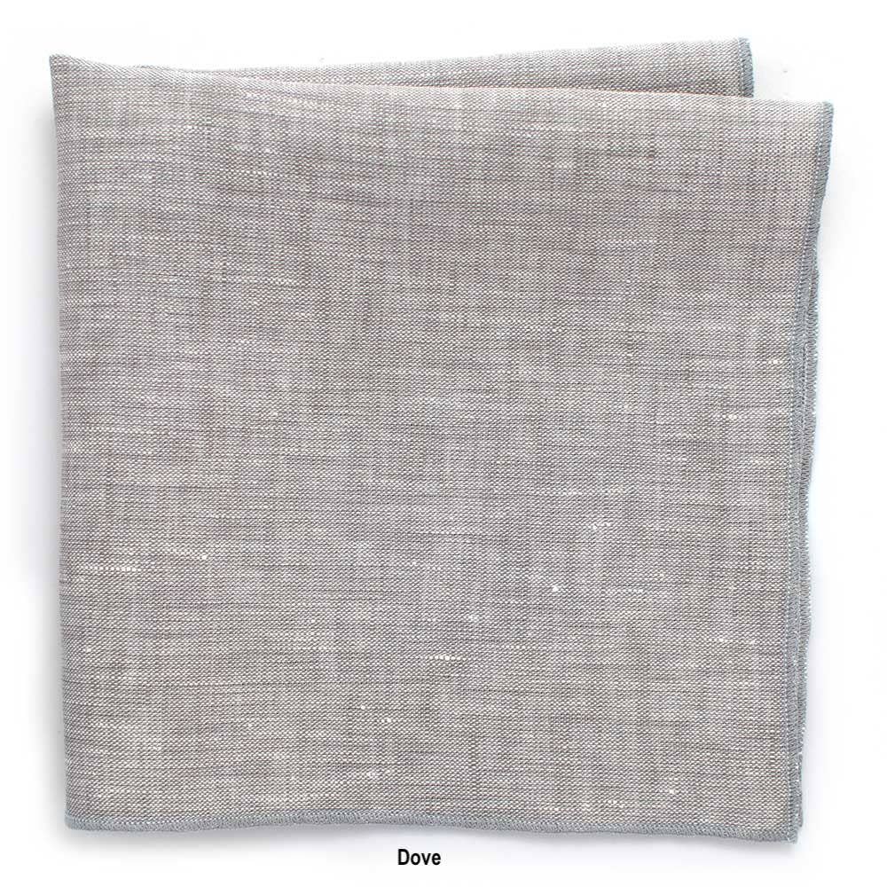 General Knot & Co. - Irish Linen Pocket Squares: White - Image 4