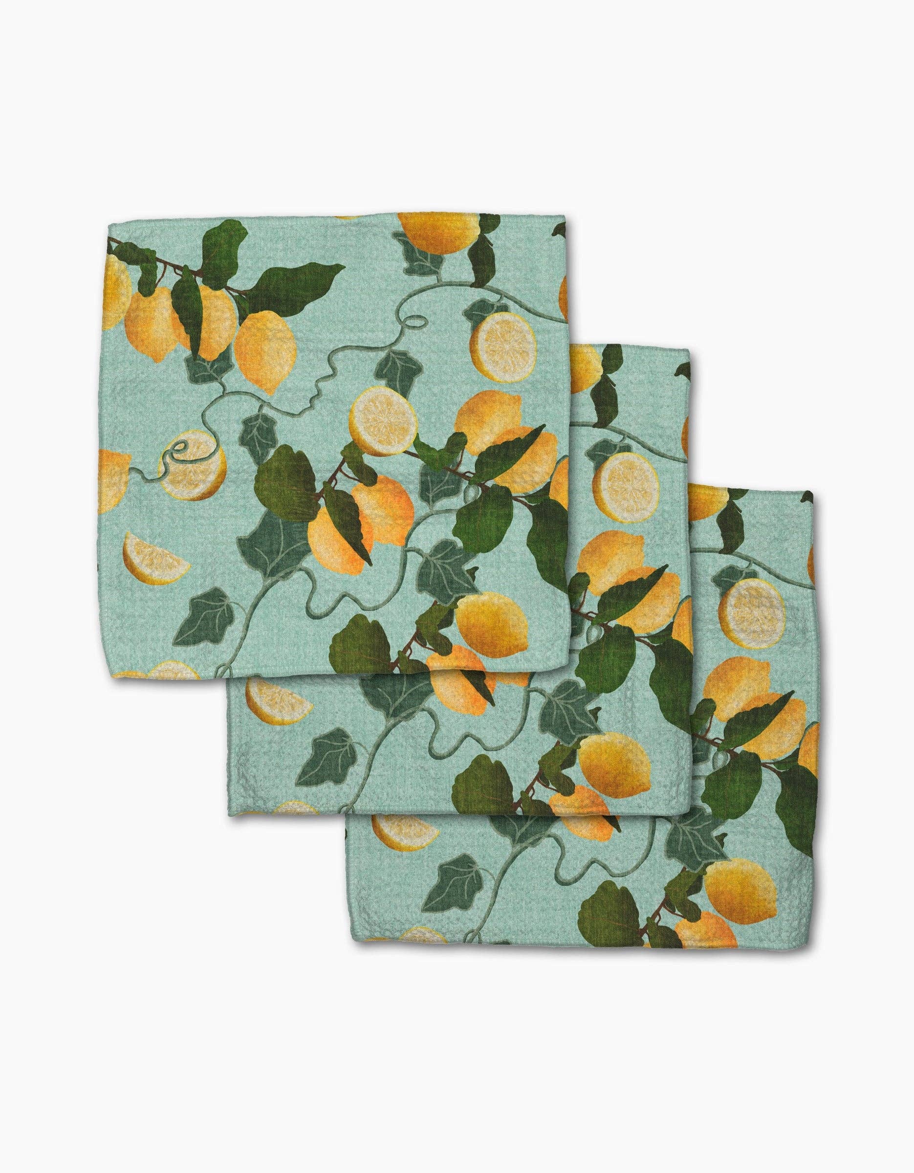 Geometry - Amalfi Lemon Dishcloth Set