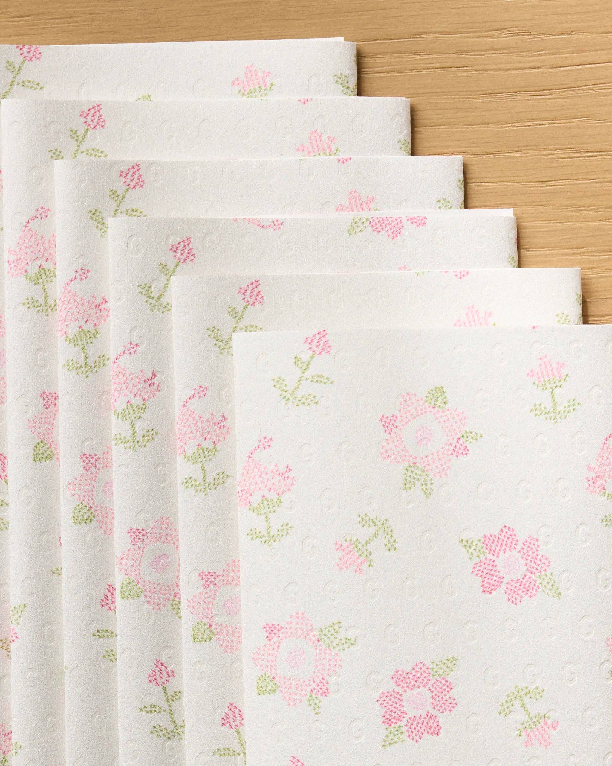 Geometry - Cross Stitch Floral Not Paper Towel Set - Image 2