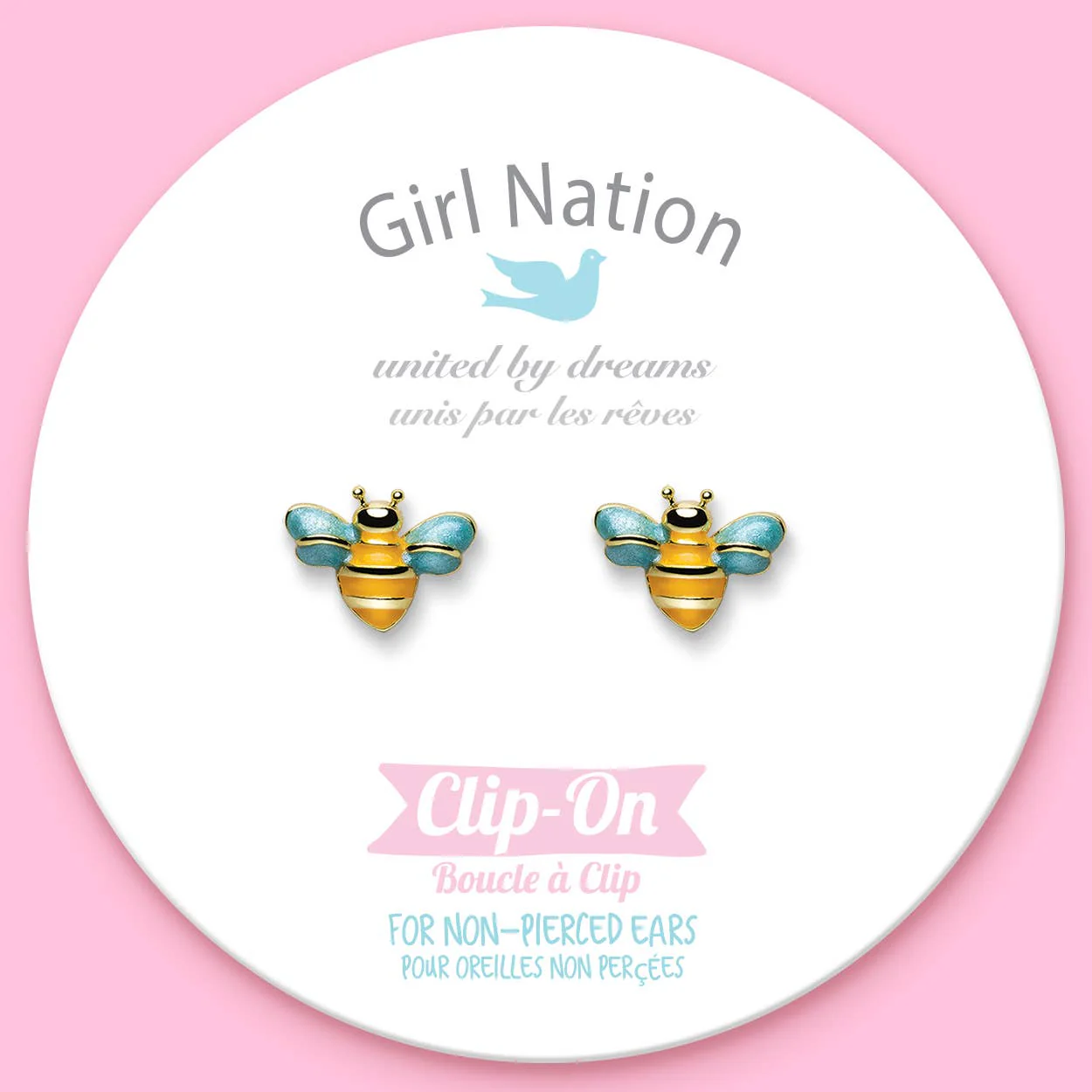 Girl Nation - CLIP ON Cutie Earrings | Buzzing Bee