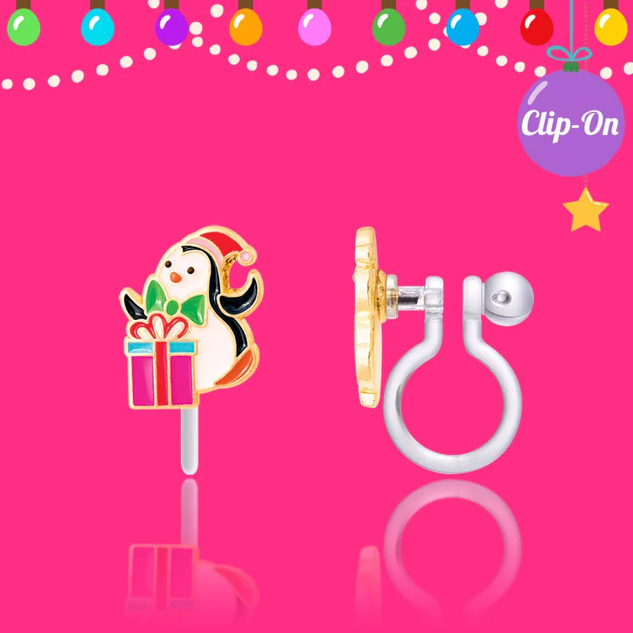 Girl Nation - Penguin Surprise Clip On Earrings