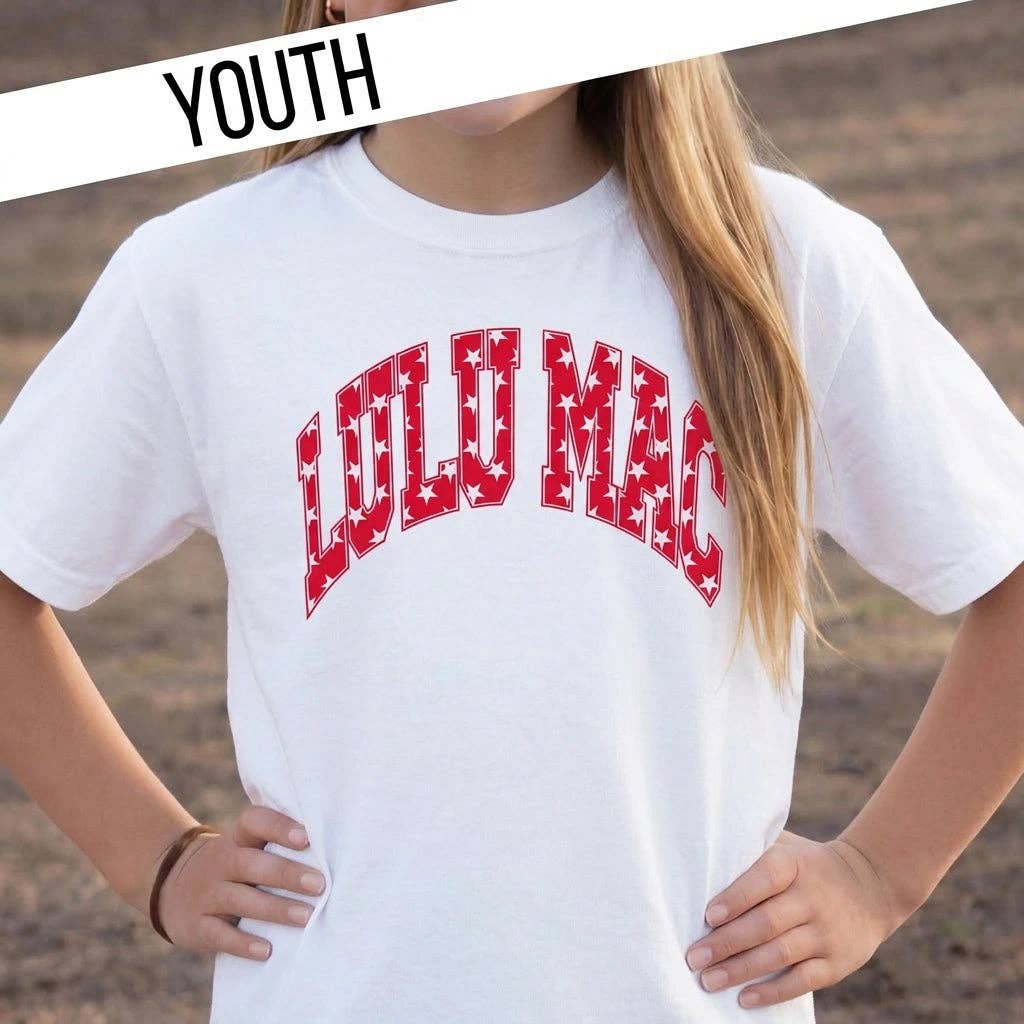 Girlie Girl Originals - KD-STAR-1000 RED YOUTH COMFORT COLORS TEE: RED / Youth Small