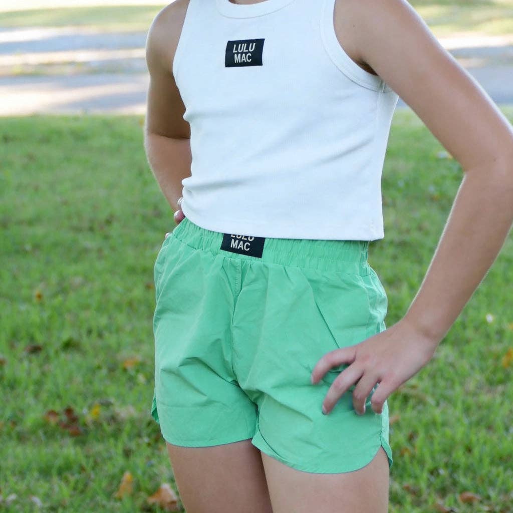 Girlie Girl Originals - LM-KSH-1000-SHORT MINT KIDS SHORTS: MINT / Youth Large