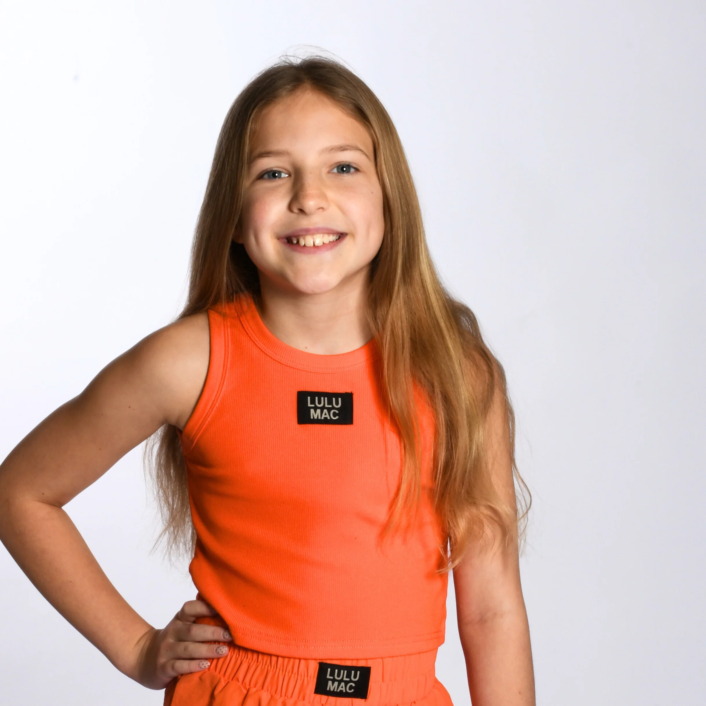 Girlie Girl Originals - LM-KTK-1000 ORANGE KIDS SOLID TANK: ORANGE / Youth Small
