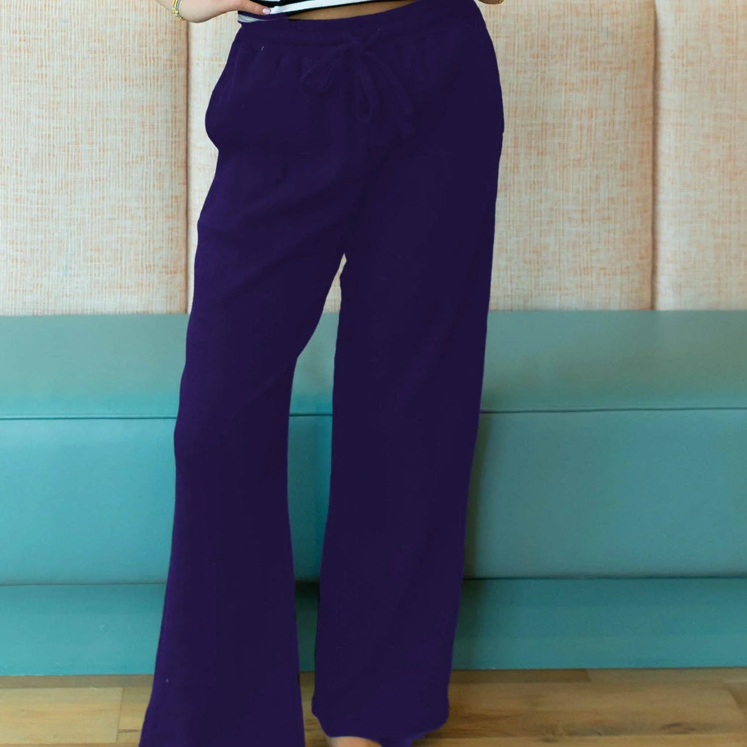 Girlie Girl Originals - LM-WAFFLE PANT-NAVY: NAVY / Medium