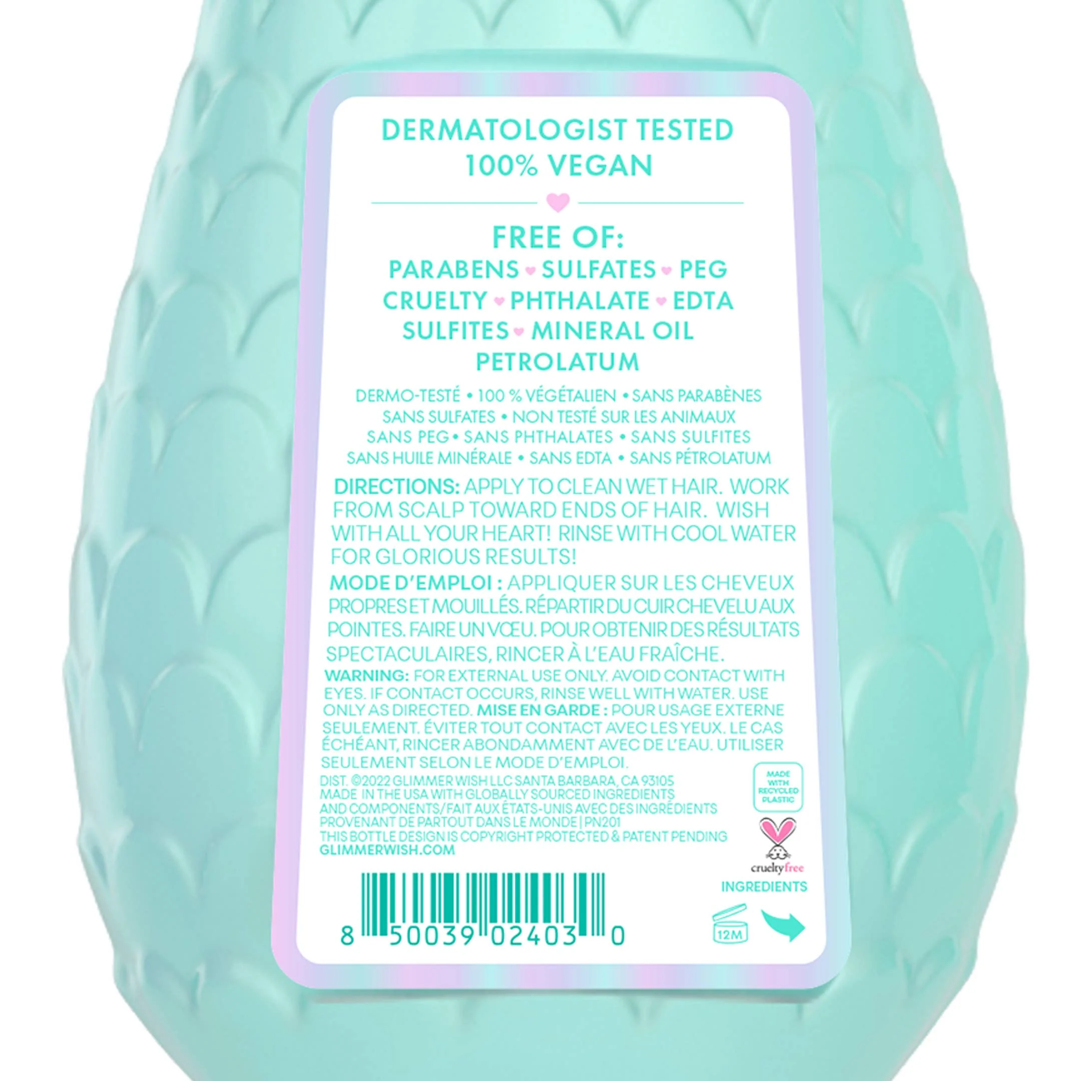 Glimmer Wish - Mermaid Kids Conditioner | Paraben & Sulfate Free - Image 2