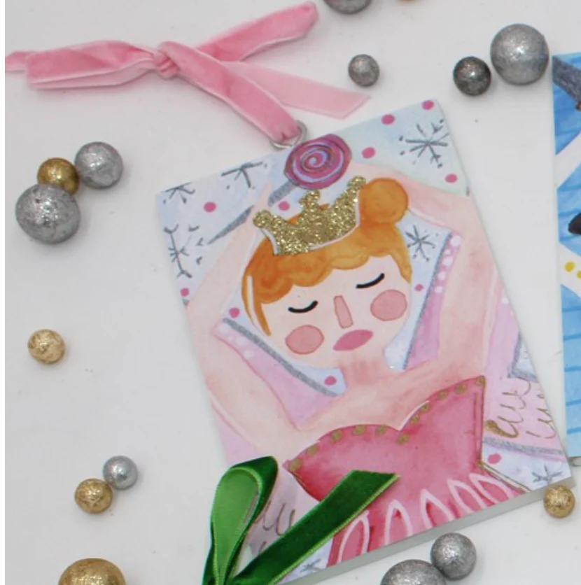 Glitter Wood Ornament, Nutcracker Suite - Image 2