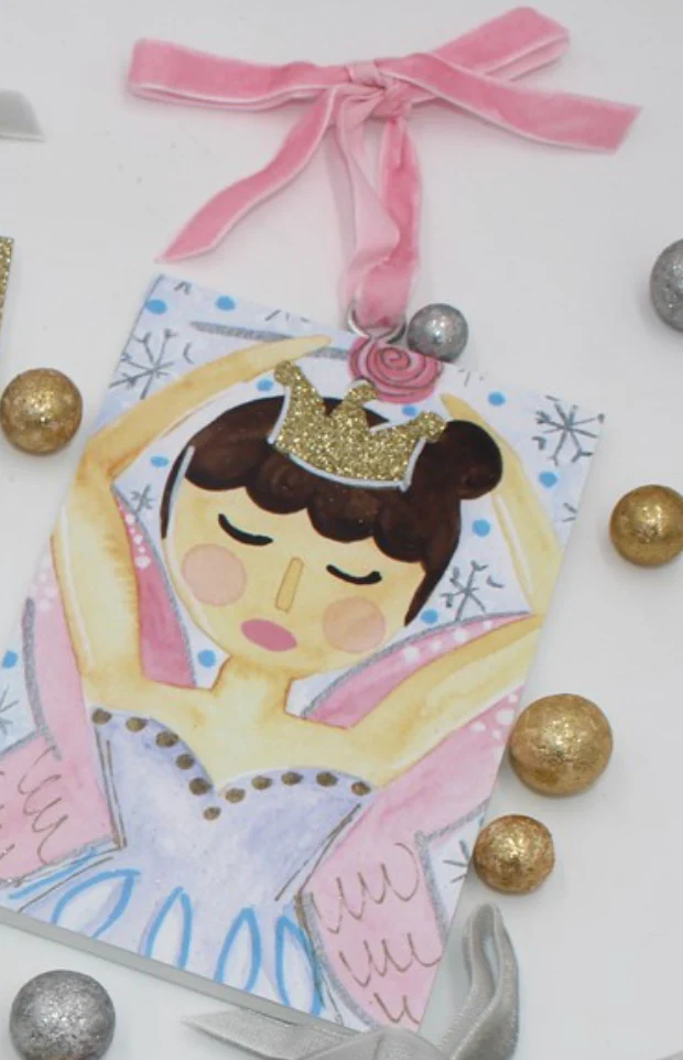 Glitter Wood Ornament, Nutcracker Suite - Image 5