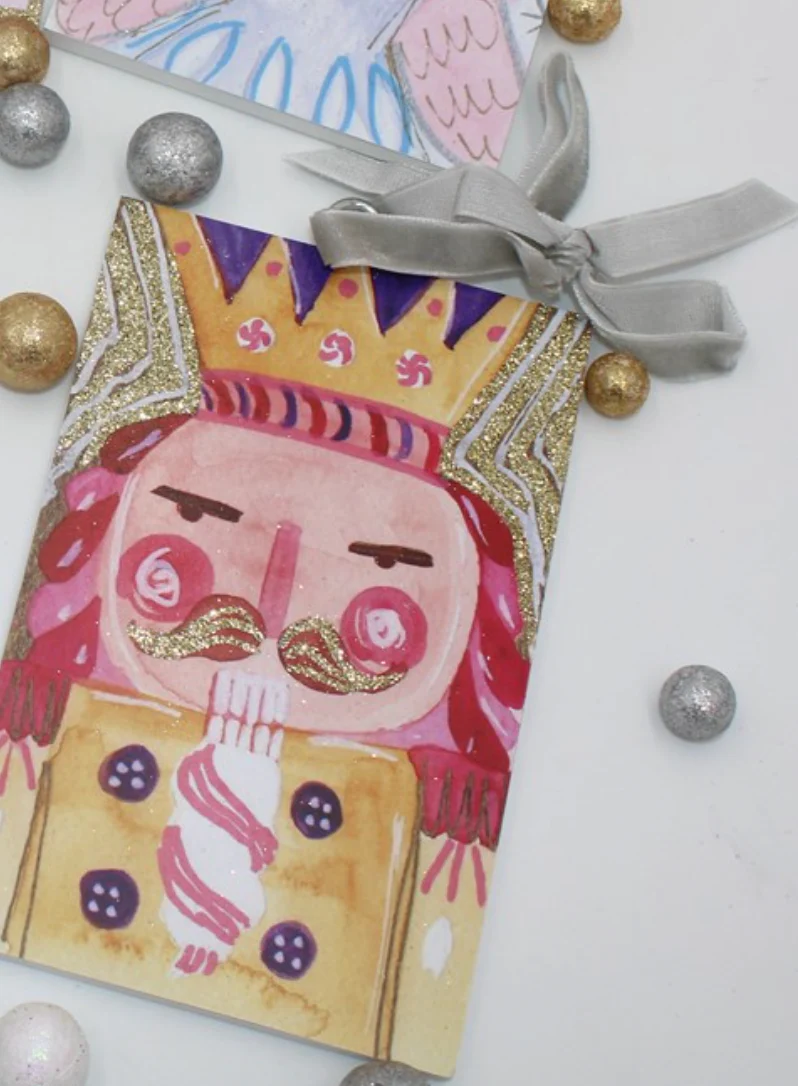 Glitter Wood Ornament, Nutcracker Suite - Image 8