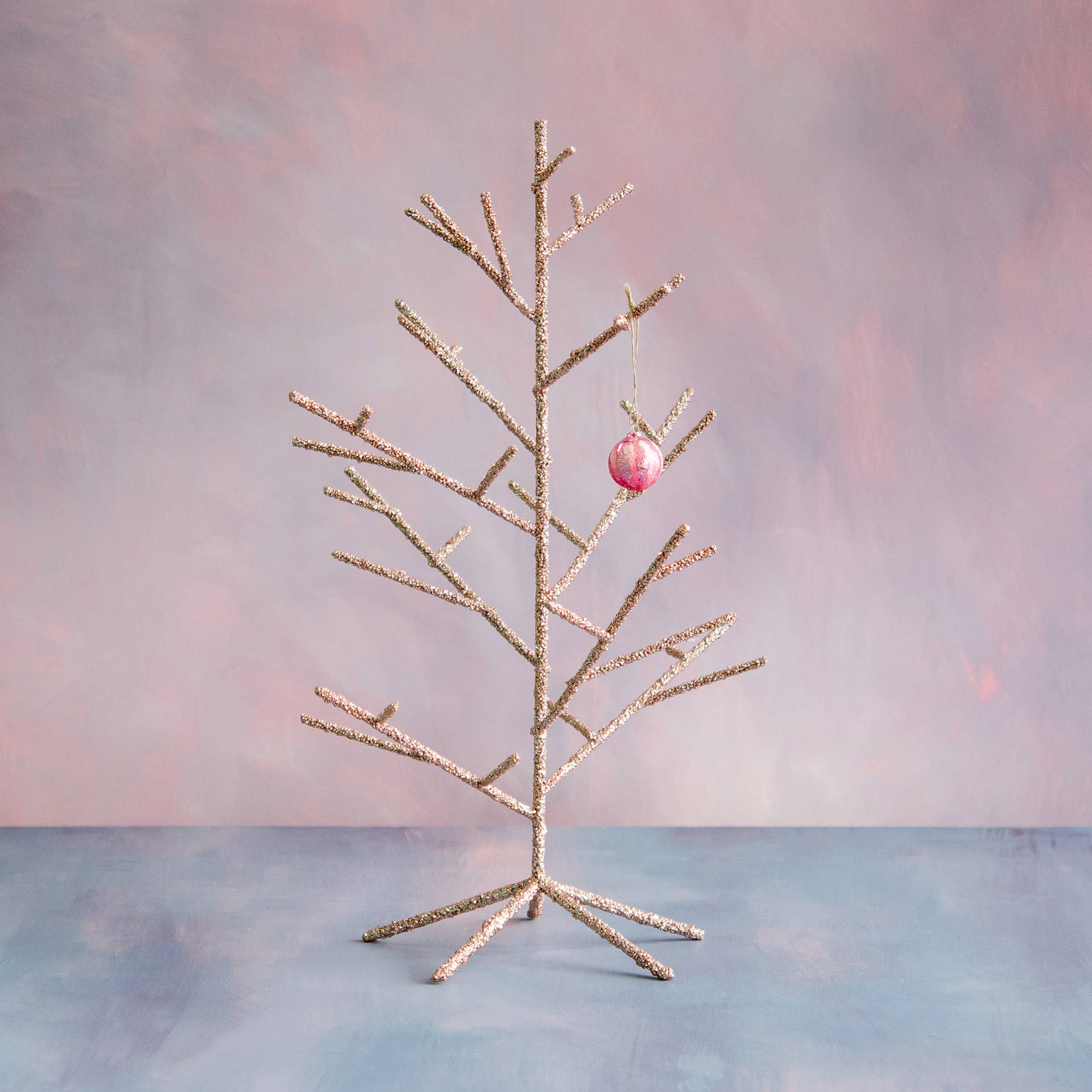 Glitterville - Glitterville Pink Display Tree, Sm, Metal, 24"