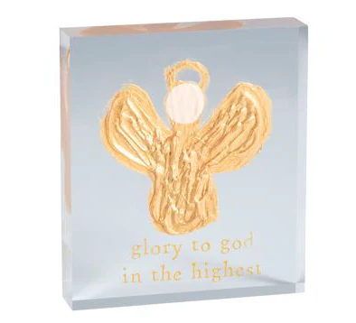 GLORY ANGEL SCRIPTURE PLAQUE