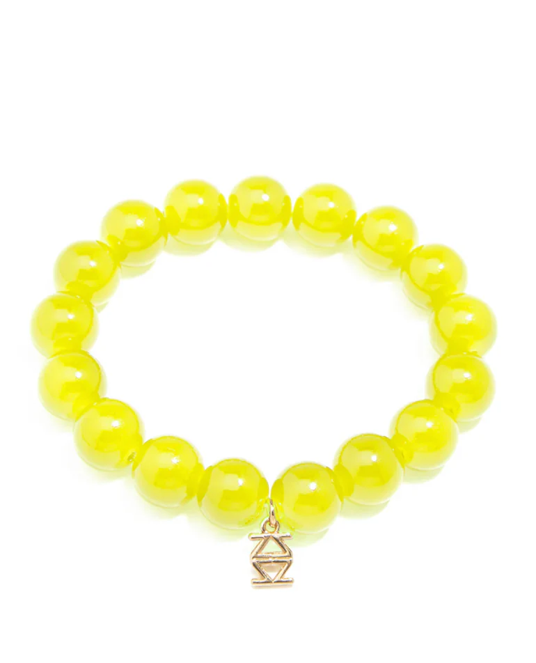 Glossy, Glass Bead stretch Bracelet - Image 5