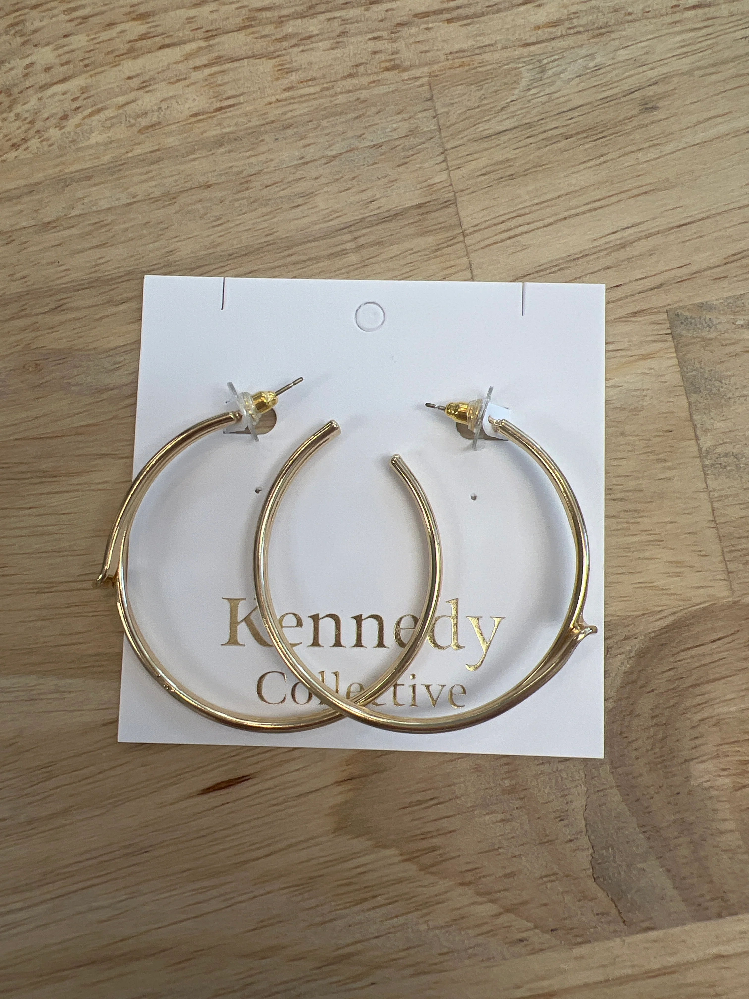 Gold-2" Layered Twist Hoop