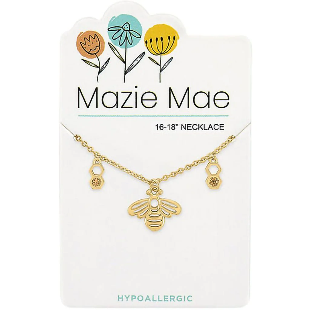 Gold Bee Mazie Mae Necklace