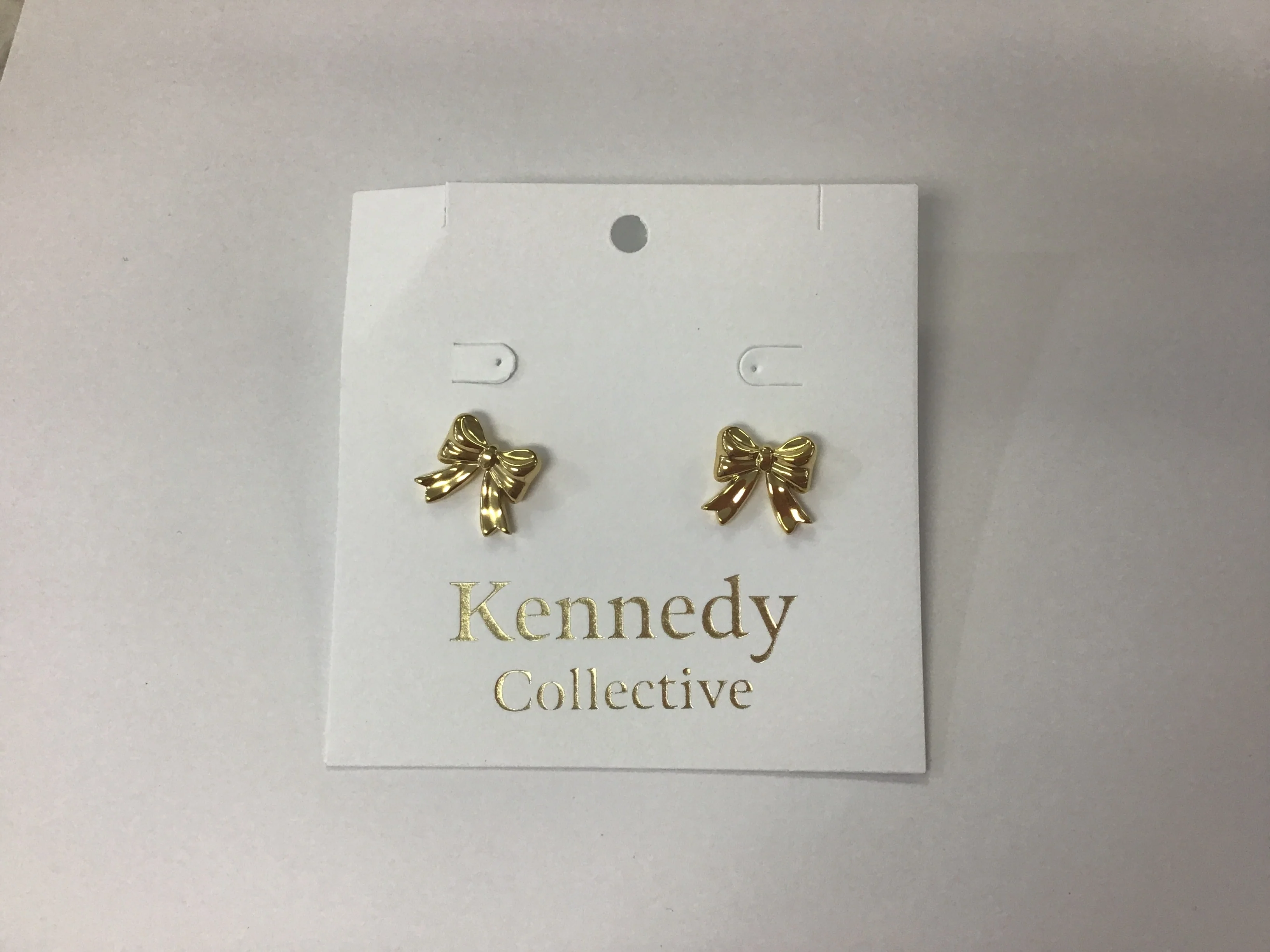 Gold bow studs