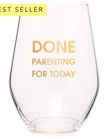 Gold Foil Wine Glass - Image 3