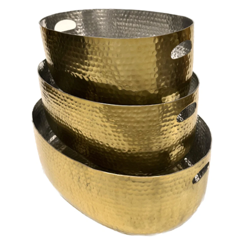 Gold Hammered Tubs (3 sizes)