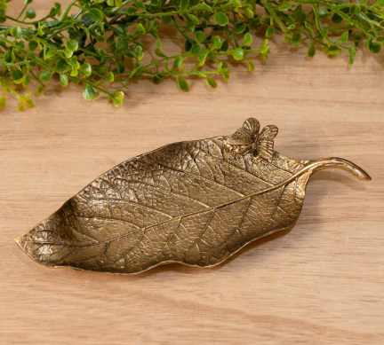 Gold Leaf Trinket Tray