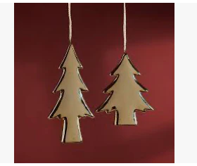 Gold Tree Ceramic Ornament