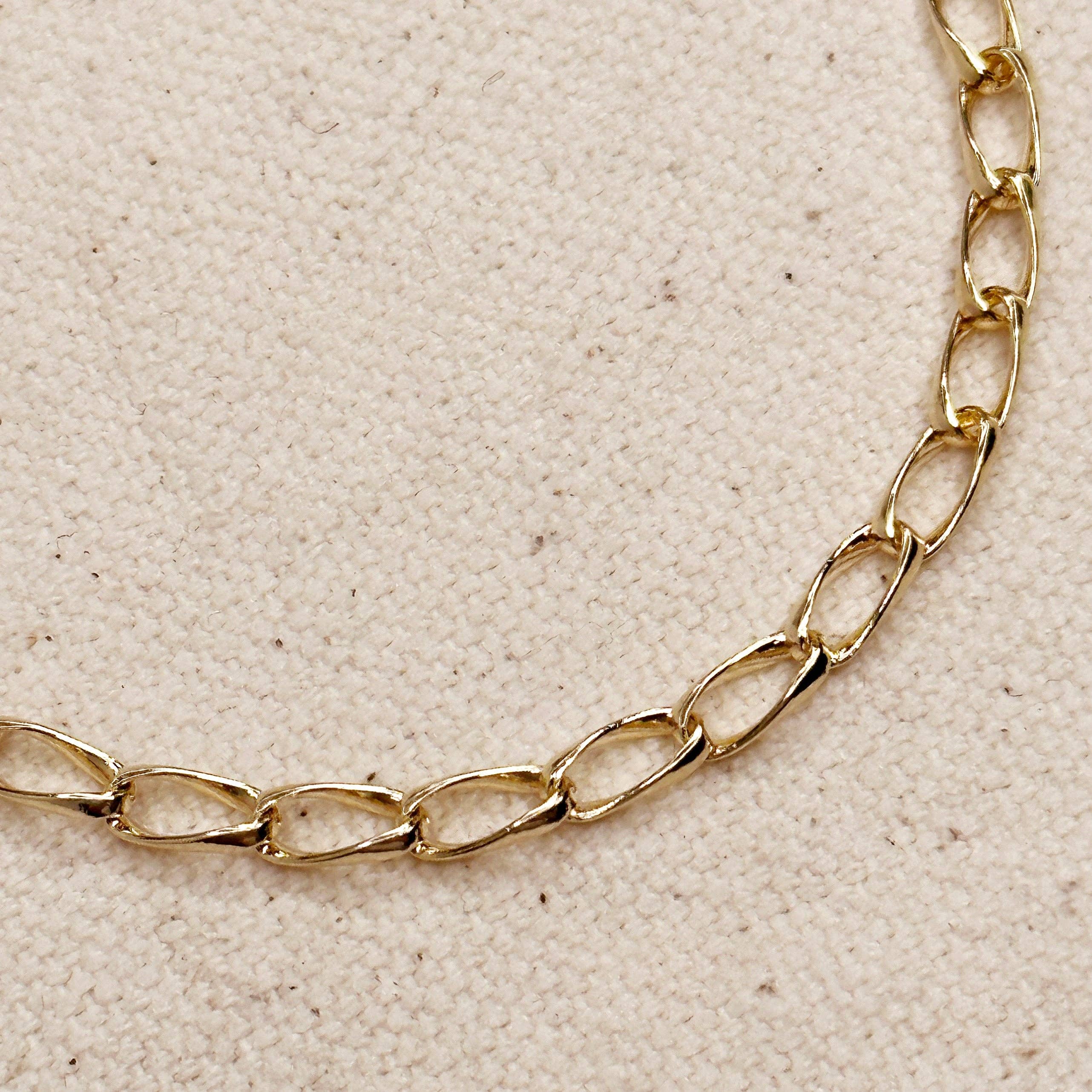 GoldFi - 18k Gold Filled Slight Twist Link Chain: 18 inches - Image 6