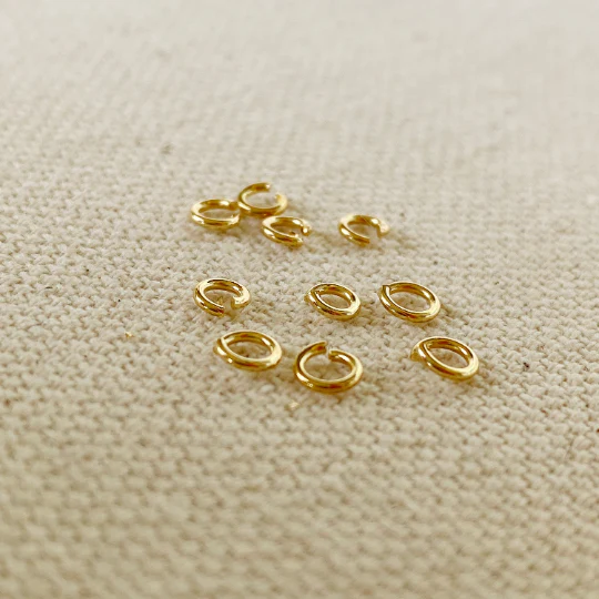 GoldFi - 5 grams bag of 18k Gold Filled Jump Ring Size 3mm, 4mm, 5mm,