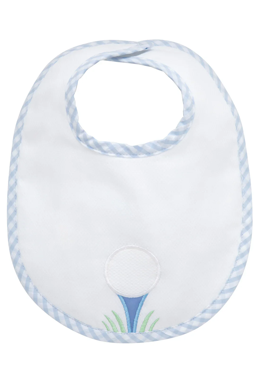 Golf Applique Basic Bib, Blue