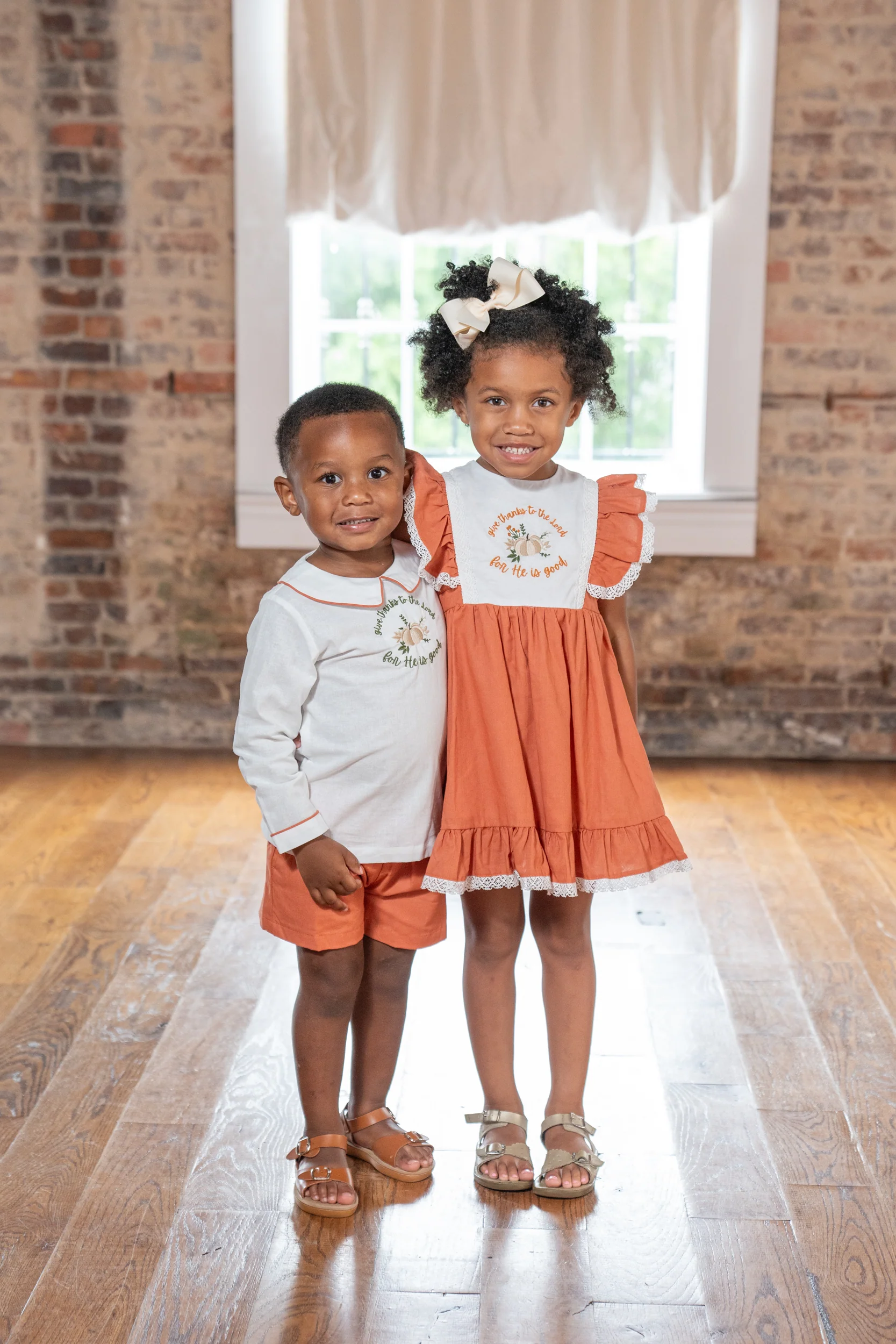 Grace "He Is Good" Orange Dress - Image 4