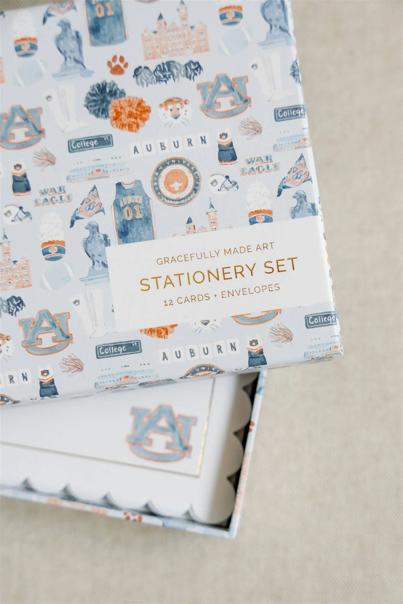 Gracefully Made Art - Auburn University Boxed Notecard Set - Image 3