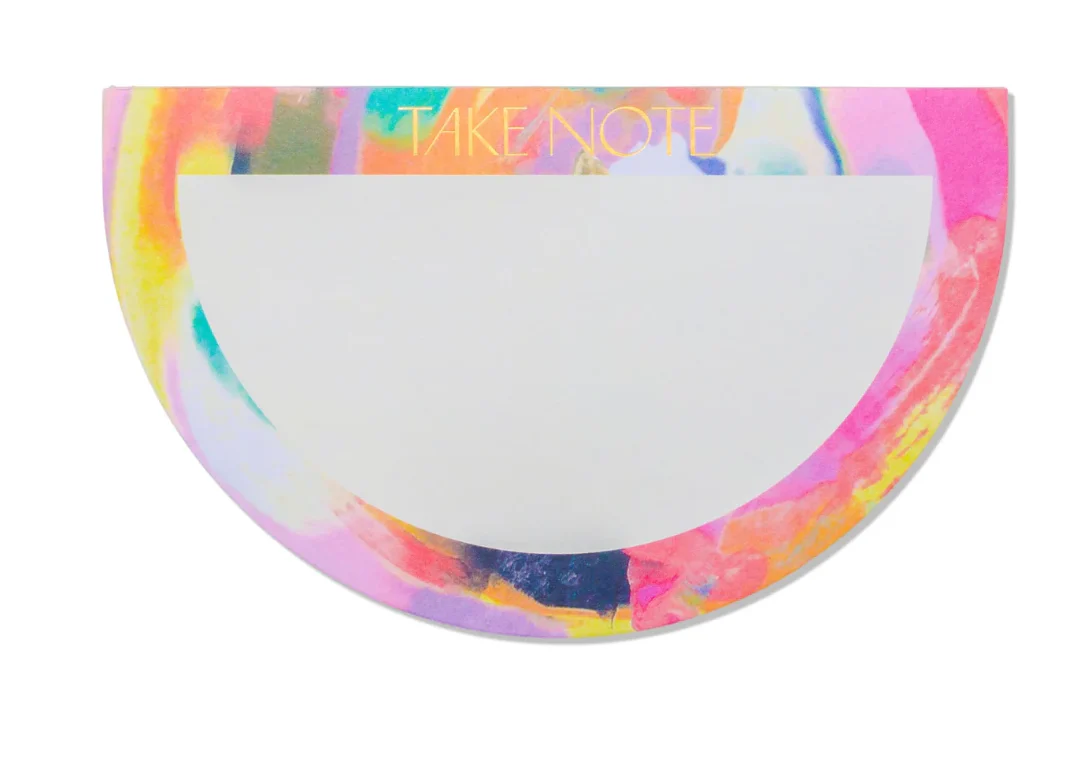 Half Moon Notepad- Rainbow