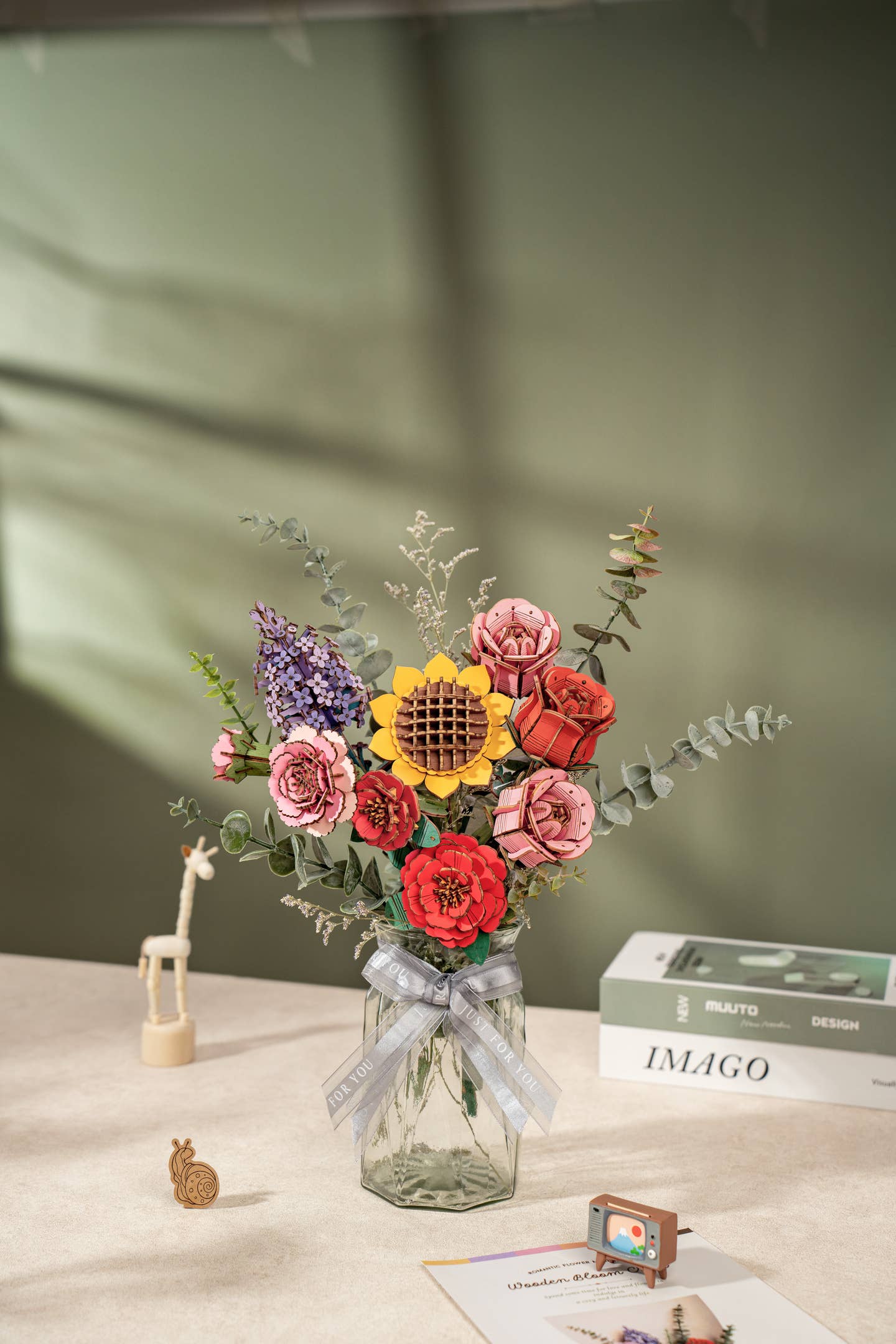 Hands Craft - 3D Wooden Flower Puzzle: Lilac - Image 6
