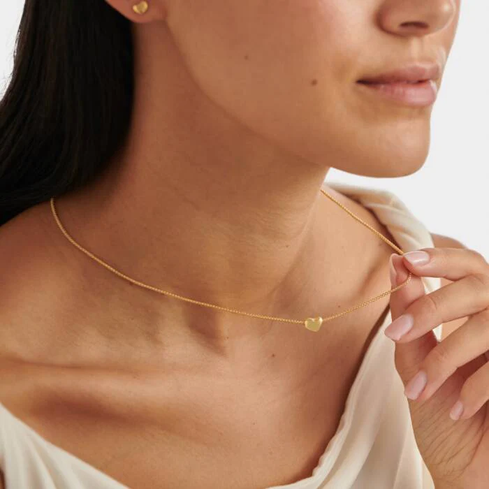 HEART OF GOLD | CHARM NECKLACE | Gold Coated | 18 1/8" + 1 15/16" extender