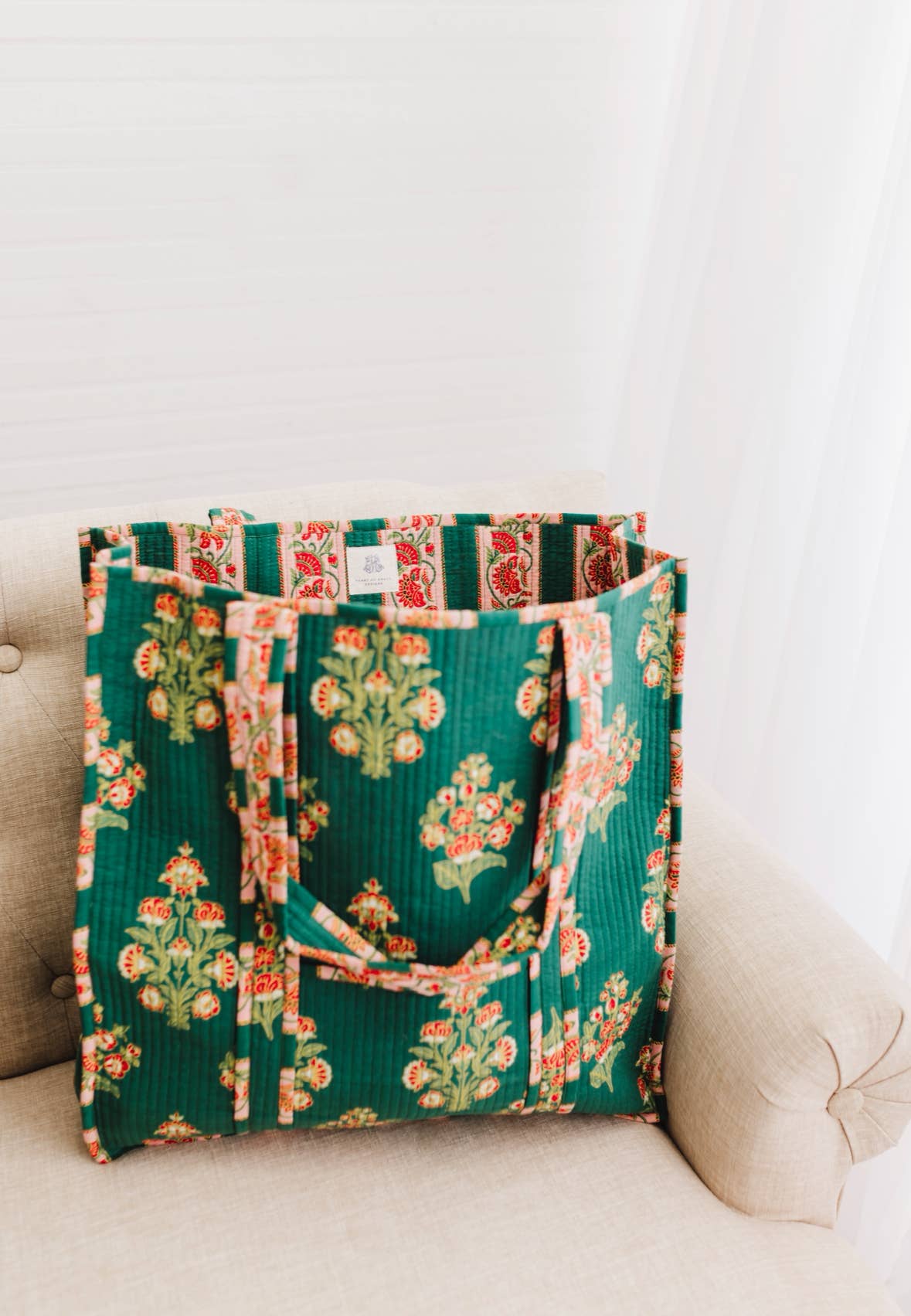Heart of Grace - Elodie Luxe | Quilted Regular Tote Bag - Image 2