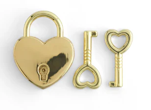 Heart Padlock W/ Key - Image 2