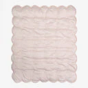 HEARTS & STARS QUILTED SATIN BABY BLANKET