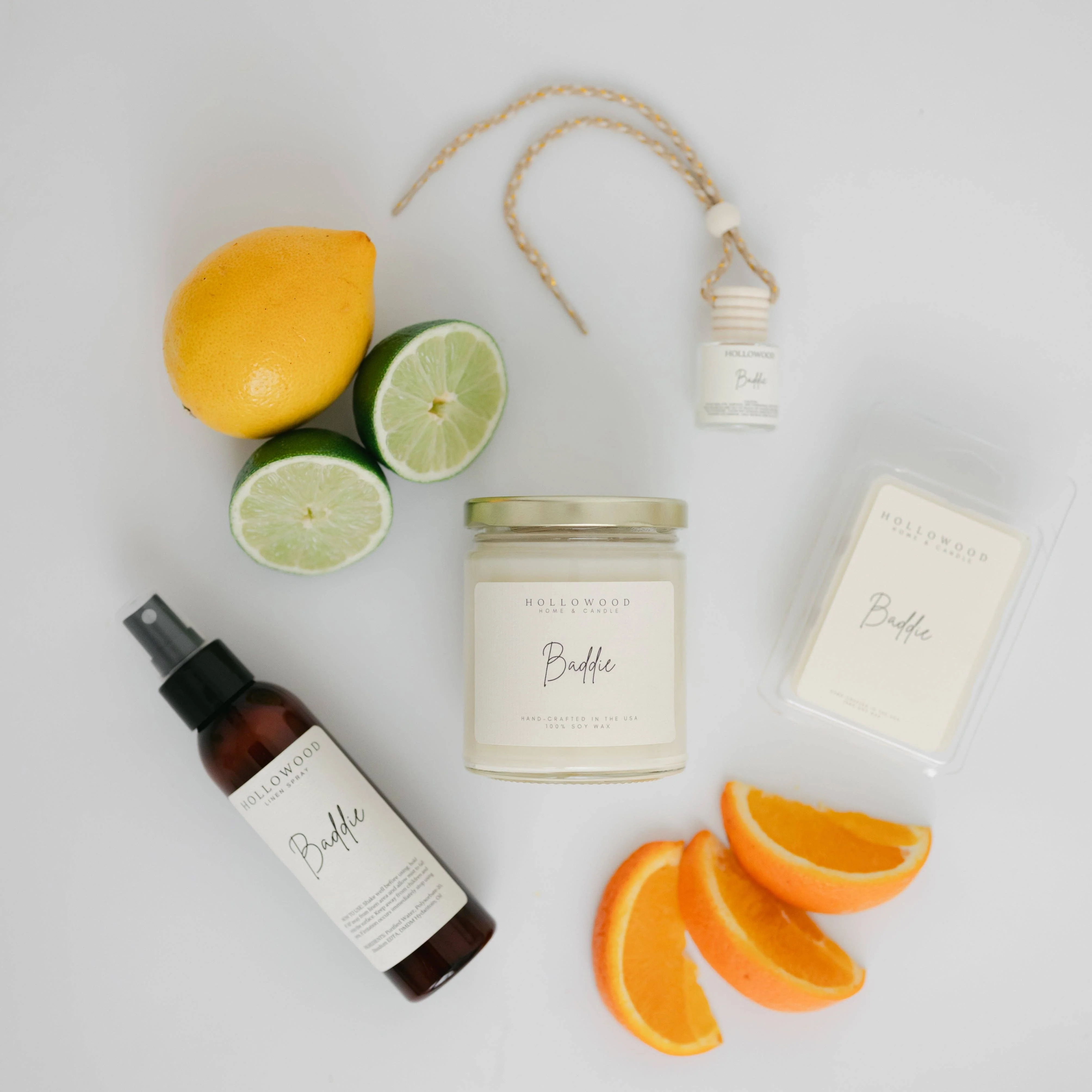 HOLLOWOOD FRAGRANCE - BADDIE | SUMMER | 8OZ CANDLE: 8 OZ - Image 3