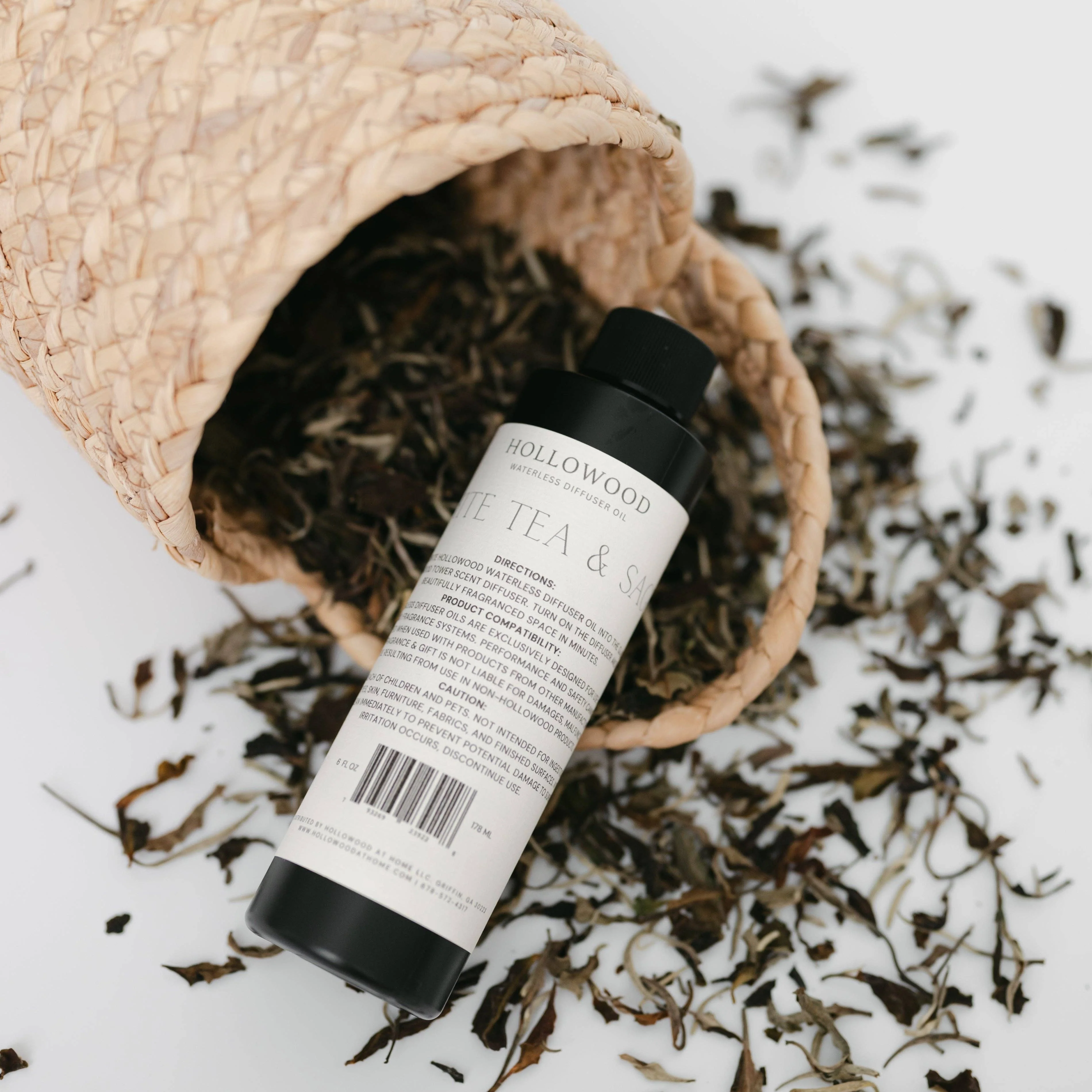 HOLLOWOOD FRAGRANCE - Waterless diffuser oil | 6oz refill: Teakwood & Mahogany