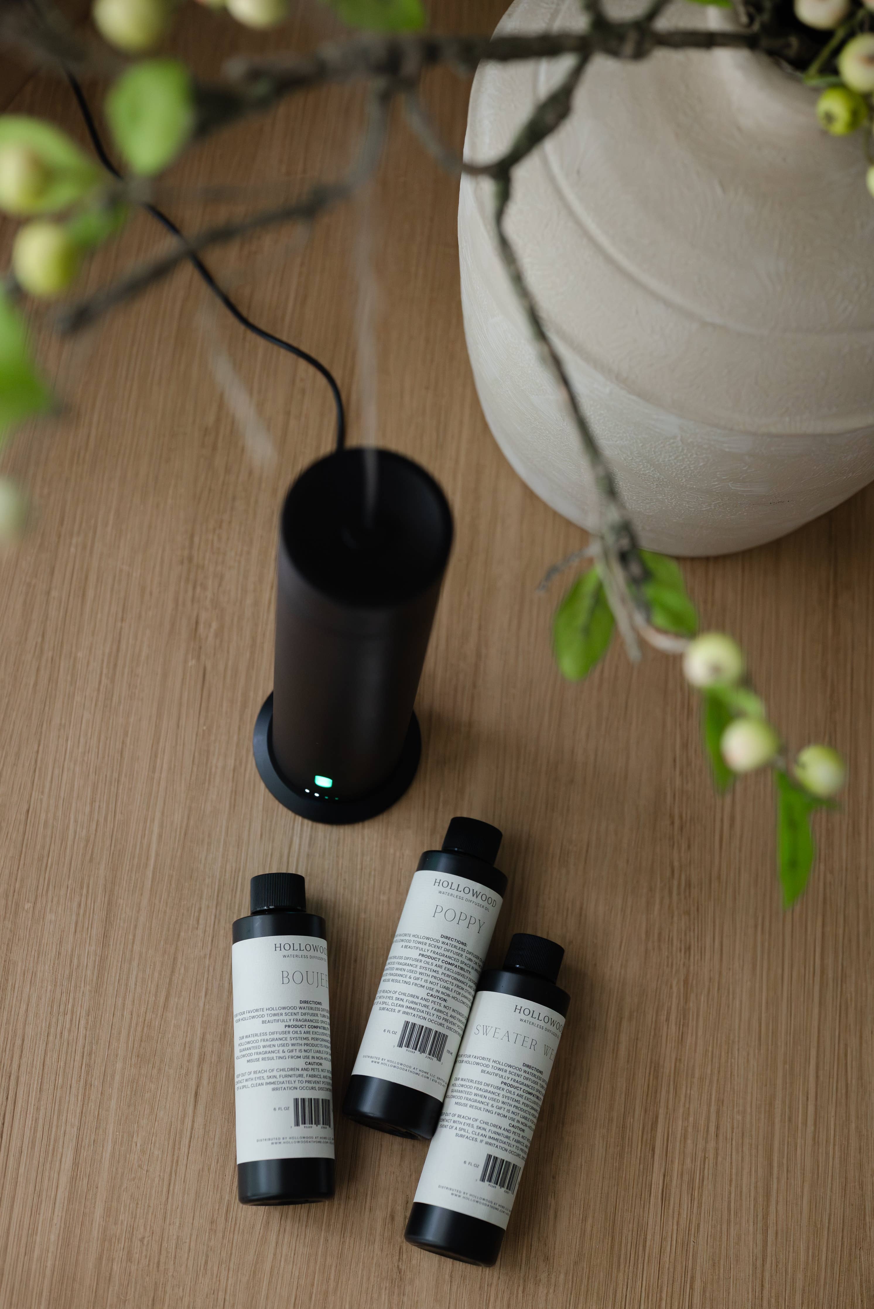 HOLLOWOOD FRAGRANCE - Waterless diffuser oil | 6oz refill: Teakwood & Mahogany - Image 2