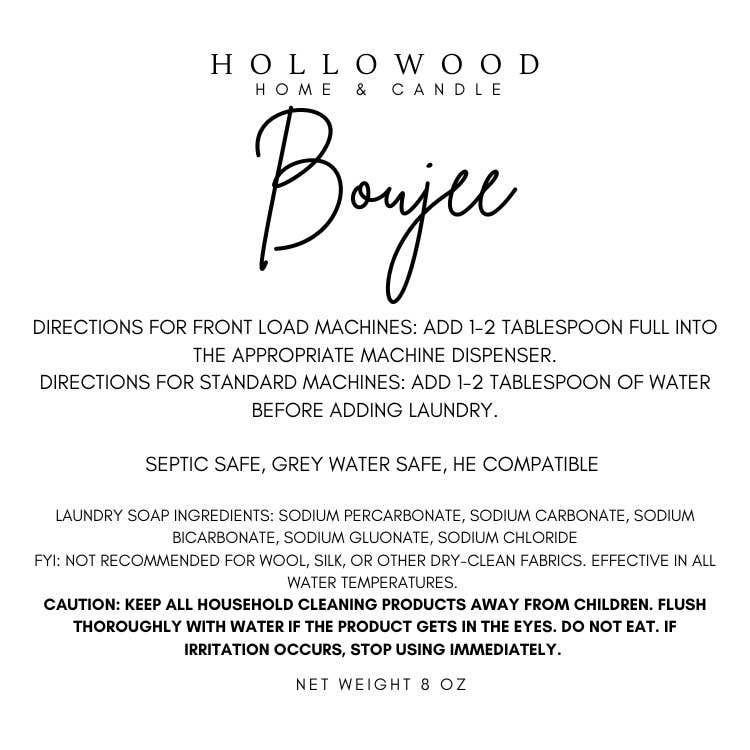 Hollowood Home and Candle - BOUJEE | LAUNDRY SOAP: 22 OUNCES - Image 2