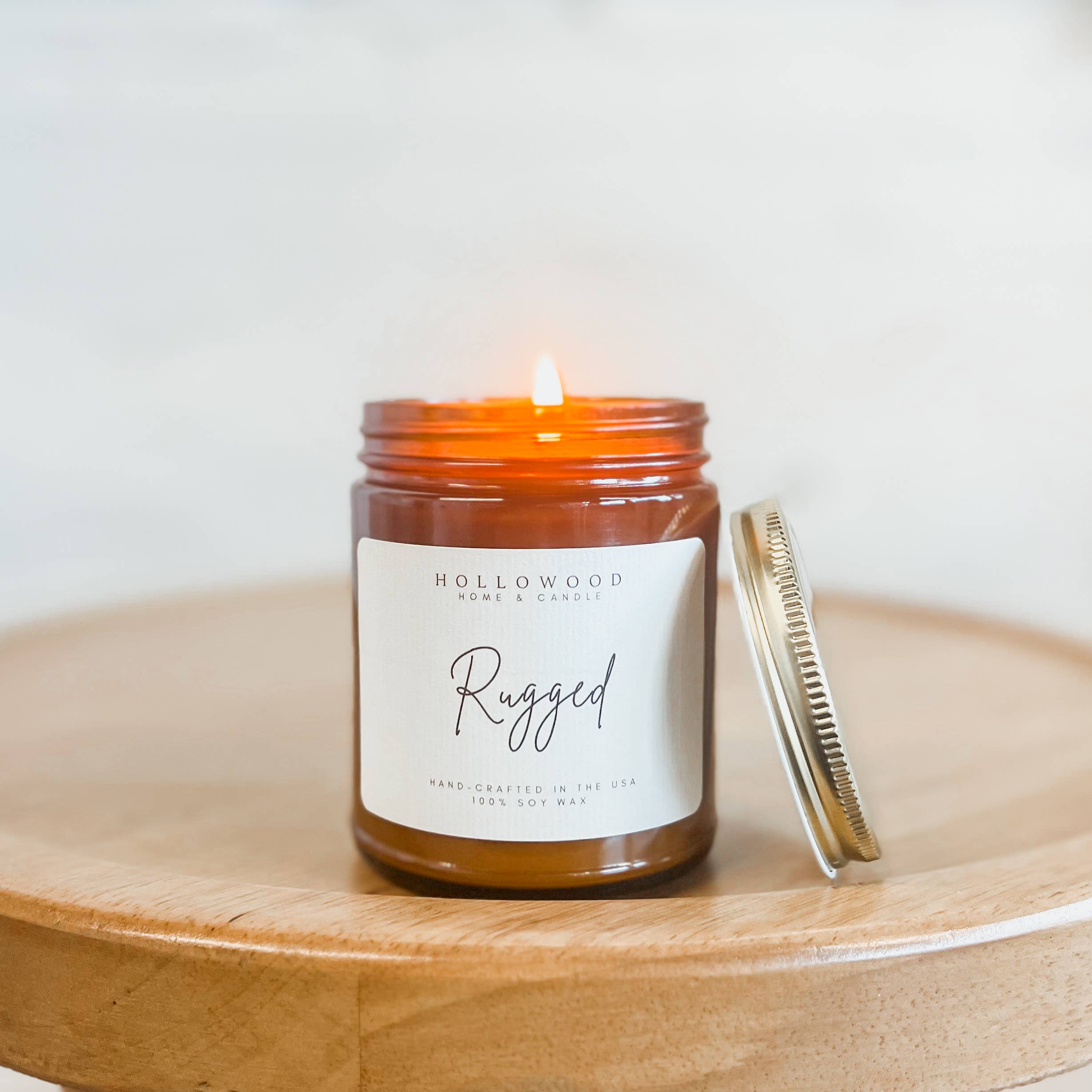 Hollowood Home and Candle - RUGGED | MEN’S COLLECTION: 8 OZ - Image 3